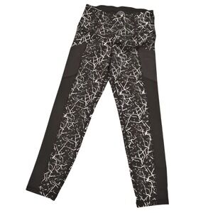 Golds Gym Advance Black White‎ Abstract Print Athletic Leggings Women's XS